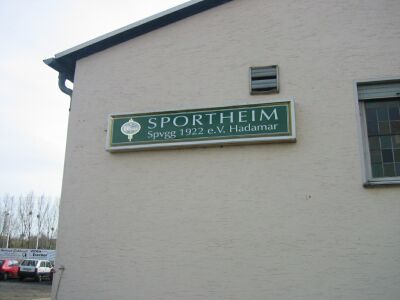Das Sportheim der SpVgg Hadamar
