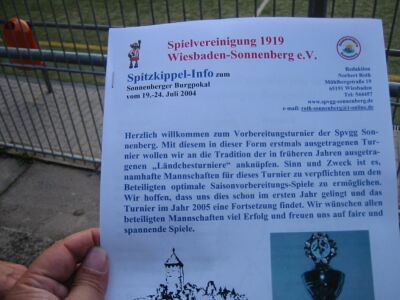 Burgpokal 2004 in Sonnenberg - Spiel gegen den TuS Beuerbach