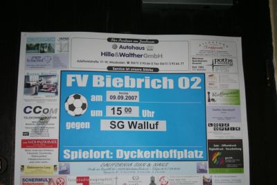 Heimspiel gegen den 1. FC Eschborn