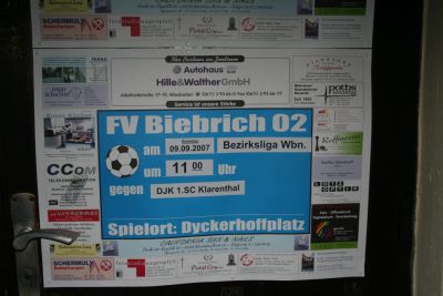 Heimspiel gegen den 1. FC Eschborn