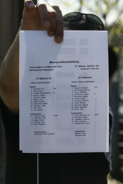 Heimspiel gegen den SV Zeilsheim