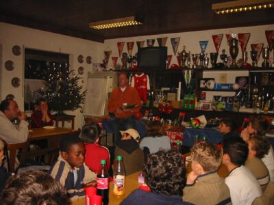 Weihnachtsfeier der D1 Jugend des FV Biebrich 02 2004